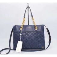 【全球購.COM】TORY BURCH TB 2018新款羊皮菱格紋 手提包 雙肩包 購物包 輕奢時尚 美國Outlet代購