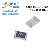 (100pcs) 0805 SMD Resistor 1K~10M 5% 1/8W 1.8K 1.5K 2.2K 6.8K 10K 27K 33K 47K 68K 100K 220K 330K 470