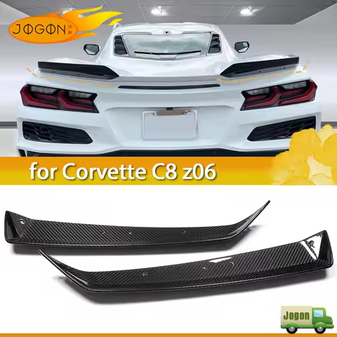 Real Carbon Fiber Car Rear Wing Spoiler Modification Exterior Accessories For Chevrolet Corvette C8 