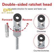 DIYMORE 6.35mm screwdriver, hexagonal torque wrench, 1/4 "ratchet wrench, adjustable quick socket wr