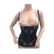 Women Full Body Slimming Shaper Girdle Tummy Trimmer (Black) (ST00871)