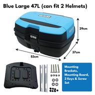 ✯GSB Box Motor Motorcycle Givi Top helmet Box Trunk 47L Motorsikal Kotak motorcycle accessories Stor
