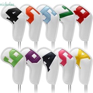 SERIRANIS Golf Iron Covers Accessories 6 Clors Dustproof Covers 4-9 ASPX Gradients High-end Protecti
