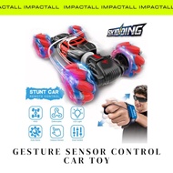Hand gesture remote control car Gesture Sensor Control Stunt Car 4WD Watch Deformable Electric Car/T