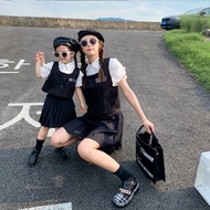 Play Together Parent-Child Wear Girl Baby Preppy Style Vest Mother-Daughter Wear JK Style Vest Cover