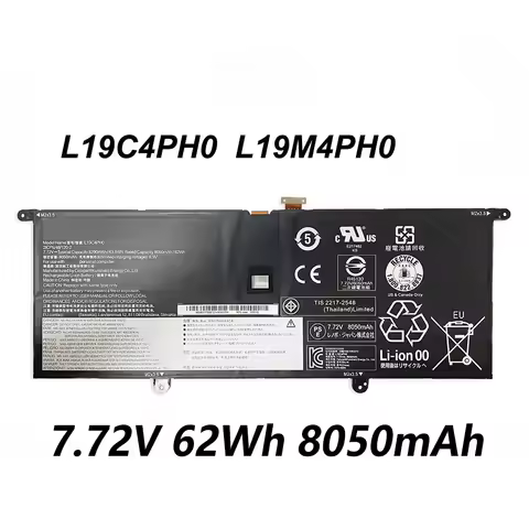 L19C4PH0 L19M4PH0 7.72V 62Wh 8050mAh Laptop Battery For Lenovo Yoga Slim 9I (14) Yoga Pro 14s 2021 M