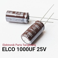 KAPASITOR ELCO 1000UF 25V CAPACITOR ELCO 1000UF 25V ELCO 1000 UF 25V ELCO 25V 1000UF