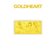 Goldheart 999 Gold 1G Fu Lu Shou Gold Bar