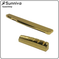Replacement Acoustic Guitar Saddle&Nut Set Slotted for Folk