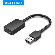 Vention USB to Earphone MicrophoneDual Port External USB Sound Card 48K16bit Sound Card