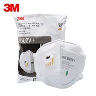 3M KN95口罩9502V+ 防雾霾飞沫PM2.5 呼吸阀 针织带 头戴式 【环保装 25只/袋】