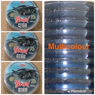 PE X8 Gen-X GT Fishing Line MulticolorBraid Black/ 100 meters long / roll braided line x8 braided fi