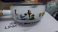LINK&MOOMIN搪瓷+實木單柄 18cm鍋