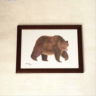 熊市海報（A4尺寸）【附簡單相框】