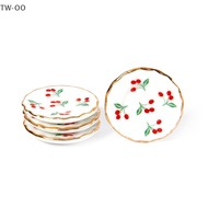 renqingTW 4PCS Kitchen Cherry Trays Plates Tableware Miniature Doll House Accessories NICE