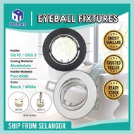 Eyeball Casing GU10 Die-Cast Material Lamp Holder Spotlight Recessed Eyeball Downlight Casing Nordic Lighting