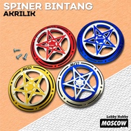 TWO TONE ACRYLIC 3MM ENGINE FAN COVER AUTOMATIC RADIATOR FAN PROTECTOR STAR SPINNER MODEL UNIVERSAL 