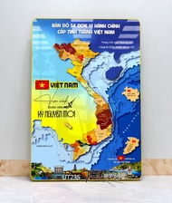 Tranh bản đồ việt nam treo tường tranh bản đồ 34 tỉnh bản đồ hành chính việt nam Khung ảnh bản đồ Vi