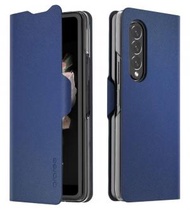 Araree Samsung Galaxy Z Fold 3 Bonnet Diary - 藍色翻頁式皮套