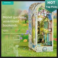 👍Tonecheer, diy Bookend Wooden 3D Jigsaw puzzle by French Impressionist painter[Monet's Garden]