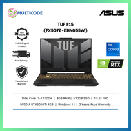 Asus Gaming Laptop TUF F15 FX507Z-EHN055W 15.6" FHD 144Hz Mecha Gray ( i7-12700H, 8GB, 512GB SSD, RTX 3050Ti 4GB, W11 )