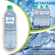 Aquadest Aquades Akuades Air Suling Distilled Water 1 Liter (SKU NF)