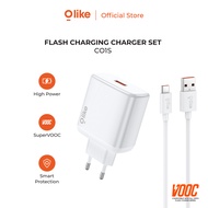 Olike Kepala Charger 33W VOOC Oppo USB Adapter Flash Fast Charging CO1