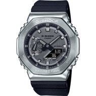 [𝐏𝐎𝐖𝐄𝐑𝐌𝐀𝐓𝐈𝐂]Casio G-Shock GM-2100-1A GM-2100 Standard-Bearer Metal-Clad Octagonal Black Resin Band Watch