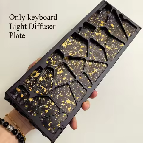 Keyboard Light Diffuser Plate Customized Carbon Fiber Hollow Shell Backboard for Holy60/daibox/sora6