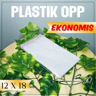 OPP plastic 12x18 cm / Economical OPP plastic bag / seal plastic / 12x18 cm glue plastic Economical 