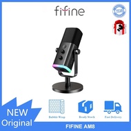 Fifine AM8 Noise Reduction Microphone RGB Light Effect Computer Desktop Game Live Recording Micropho