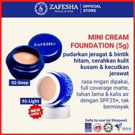 Zafesha Foundation Mini Trial Krim Zafeesha Zafesya Skincare Bedak Cream Muka ZS Simply