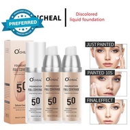 Ocheal Color Changing Liquid Foundation Waterproof Lasting Long Moisturizing 3 Colors Concealer G7v1