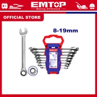 EMTOP Ratchet spanner set ECSS10802