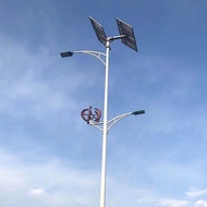 Lampu jalan LED yang dikuasakan angin untuk kawasan perindustrian, lampu solar hibrid angin-solar un