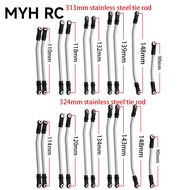 MYHRC 10pcs/lot Stainless Steel Link Rod Unassembled Kit 313/324MM Wheelbase for 1/10 RC Car Crawler