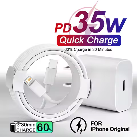 US 35W PD Fast USB-C Charger For iPhone 11 12 Mini 13 14 Pro X XR XS Max 8 Plus SE Rapid Charging Ph