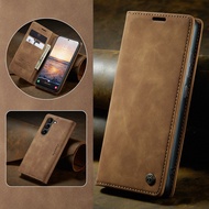 leather Flip Case For Samsung Galaxy S23 S22 Ultra S21 Plus A51 A71 A81 A91 A21S A31 A41 A02 A30 A53 A22 A32 A12 Wallet Cover