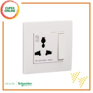Schneider Electric Vivace 13A 1 Gang Large Dolly Universal Switched Socket KB113LS (cupex)