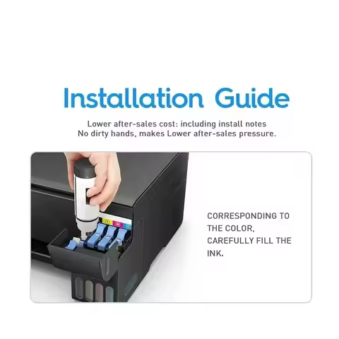 T6641 Sublimation Compatible Premium Color Refill DGT Ink T664 For Epson L300 L1300 ET-2500 ET-2600 