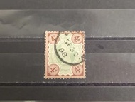 1887-92 英國维多利亚女皇郵票4p