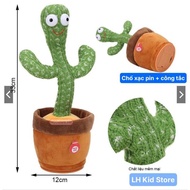 DANCING CACTUS - SOUNDING - RECHARGEABLE BATTERY Toy Music Playing Toy
