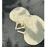 Hand-held slat fans, natural leaf fans, hand-woven, photography decor decorations, light and cool fa