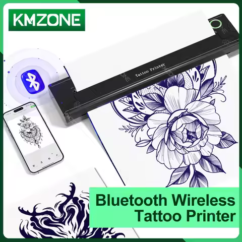 A4 Thermal Tattoo Transfer Bluetooth Printer Machine Mini Wireless Tattoo Stencil Print Maker for Ta