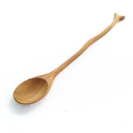 Kouprey Natural Brown Teak Wooden Cocktail Bar Mixing Twig Handle Spoon Stirrer