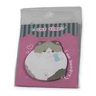 Cat Time Pink Fish Sticky Notes Sticker Paper Marker Tabs Memo Label Bookmark Office Student Station