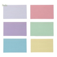 Dudu 50 Sheets Colored Notecards 3x5Inch Wide Lined Study Card Note Card Ruled