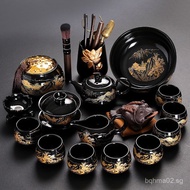 Kung Fu Tea Set Household Ceramic Teapot Light Luxury High-end Office Reception Gaiwan Kung Fu Tea C
