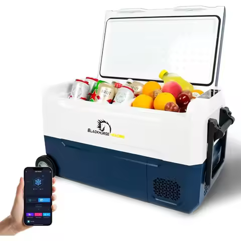 12 Volt Car Refrigerator 37 Quart 35L Portable Freezer with Large Cooling Zone and WIFI APP Control 