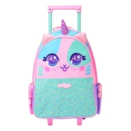 Australia Smiggle Original Pink Cat Unicorn Trolley School Bag